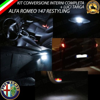 Led interni completo + targa 147 canbus 6000k Led interni completo + targa 147 canbus 6000k