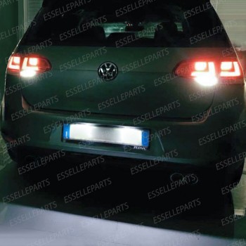 Coppia Placchette Targa LED Complete Da 18 LED Canbus 6000K Bianco Vw Golf 7