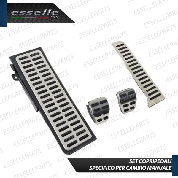 Set Copripedali Pedaliera Per Cambio Manuale Volkswagen Golf Plus Dal 2009