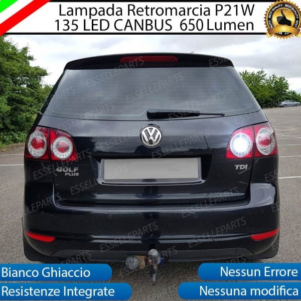 Lampada Retromarcia P12W Canbus 135 LED 6000K Bianco VW Golf Plus Fino al 2008