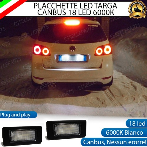 Placchette Complete Da 18 LED Luci Targa Golf Plus Restyling Dal 2009 In Poi