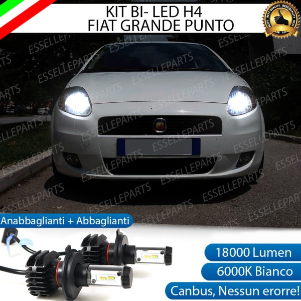 Kit Full LED H4 18000 Lumen Anabbaglianti + Abbaglianti Fiat Grande Punto