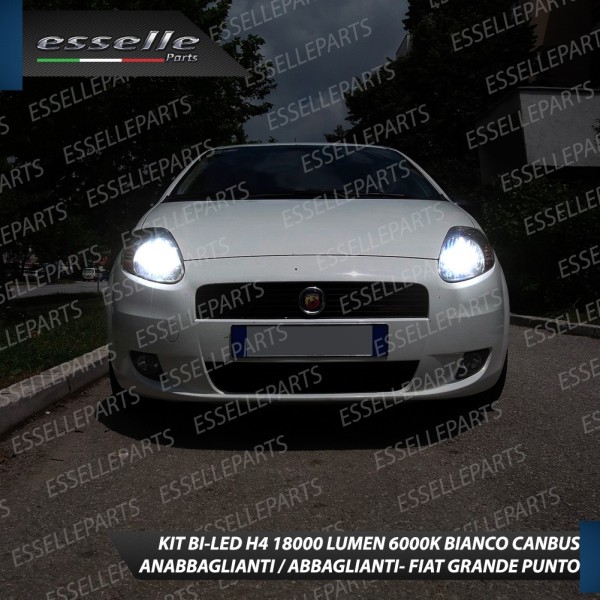 Kit Full LED H4 18000 Lumen Anabbaglianti + Abbaglianti Fiat Grande Punto