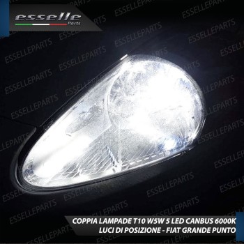 Conversione Fari Full LED 18000 Lumen Fiat Grande Punto 6000K Bianco Canbus