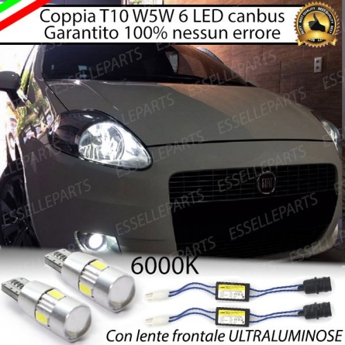 Coppia Luci Posizione 6 LED Canbus Fiat Grande Punto