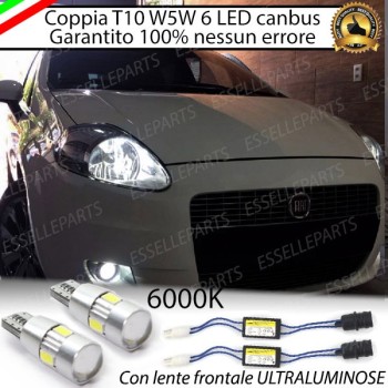 Coppia Luci Posizione 6 LED Canbus Fiat Grande Punto