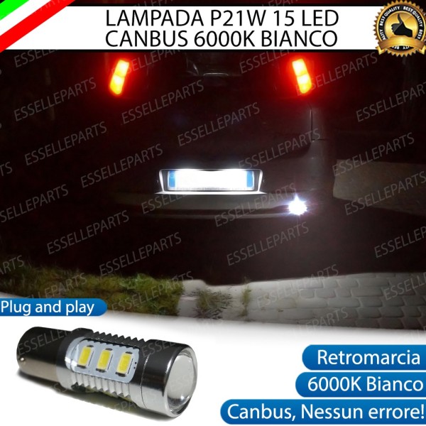 Lampada LED Retromarcia Da 15 LED Canbus 6000K Fiat Grande Punto Con Lente Frontale