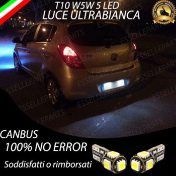 Coppia Lampade LED Luci Targa 5 LED Canbus 6000K Hyundai I20 MK1 Coppia Lampade LED Luci Targa 5 LED Canbus 6000K Hyundai I20 MK1