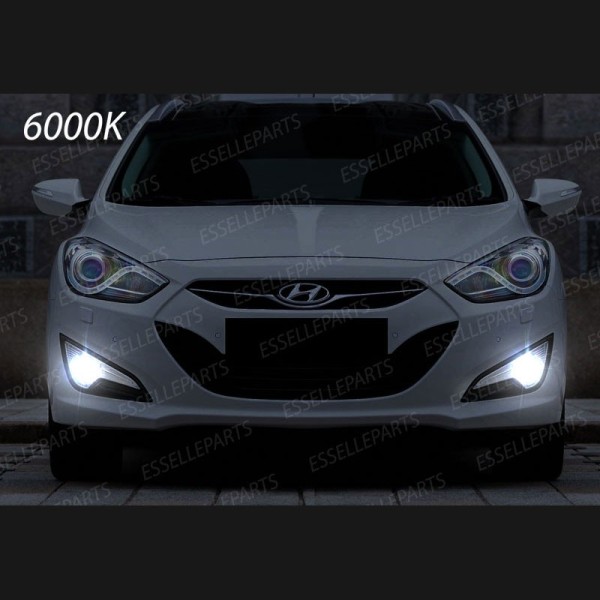 Luci Fendinebbia H8 LED 900 Lumen 6000K bianco Hyundai I40 fino al 2013