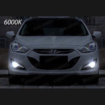 Luci Fendinebbia H8 LED 900 Lumen 6000K bianco Hyundai I40 fino al 2013