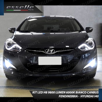 Kit Full LED H8 9800 Lumen 6000K bianco Fendinebbia Per Hyundai I40