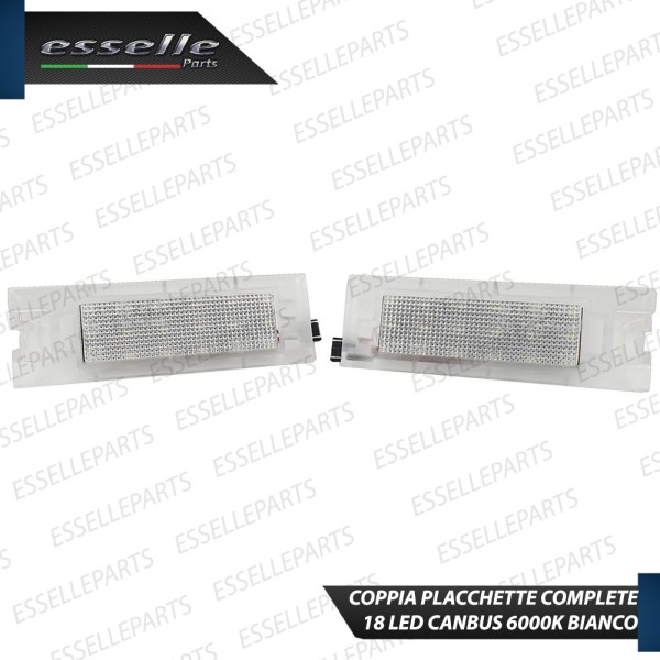 Coppia Placchette Targa LED Complete Da 18 LED Canbus 6000K Bianco Hyundai Ix35