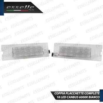 Coppia Placchette Targa LED Complete Da 18 LED Canbus 6000K Bianco Hyundai Ix35 Coppia Placchette Targa LED Complete Da 18 LED Canbus 6000K Bianco Hyundai Ix35