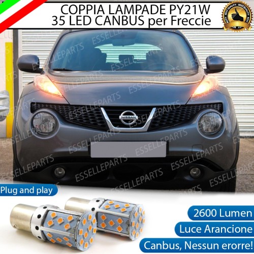 Coppia Frecce Anteriori Py21W 35 LED Canbus Nissan Juke
