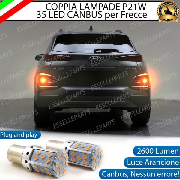 Coppia Frecce Posteriori P21W 35 LED Canbus Hyundai Kona Electric Pre-Restyling