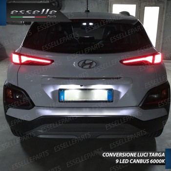 Coppia Luci Targa T10 9 LED canbus 6000K Bianco Hyundai Kona Electric Pre-Restyling Coppia Luci Targa T10 9 LED canbus 6000K Bianco Hyundai Kona Electric Pre-Restyling