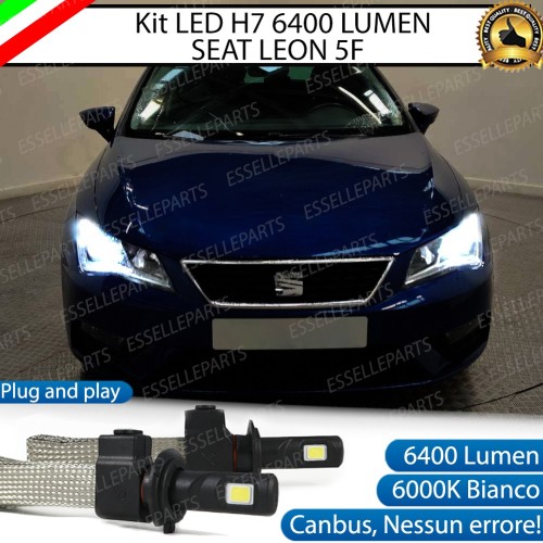 Kit Full LED H7 6400 Lumen 6000K bianco Anabbaglianti Seat Leon 5F