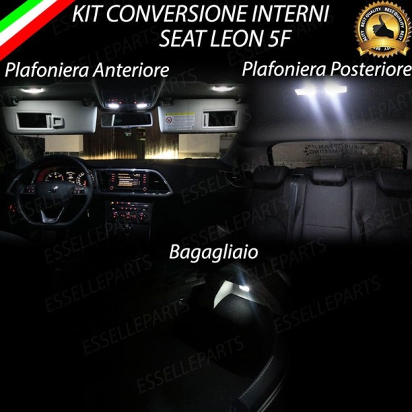Kit LED interni Basic Pack 6000K Luce Bianca Canbus Seat Leon MK3 5F