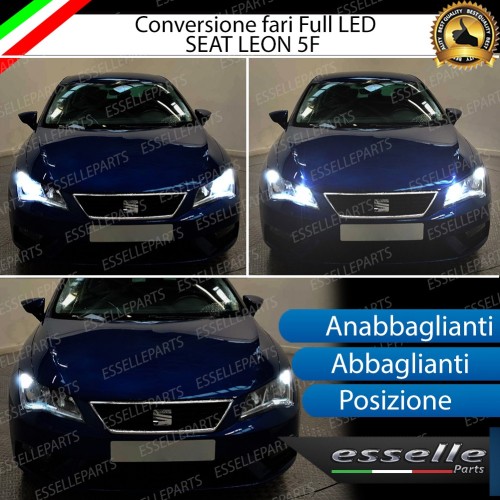 Conversione Fari Full LED Seat Leon 5F 6000K Bianco Canbus Seat Leon 3 5F Pre-Restyling