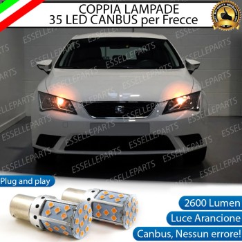 Coppia Frecce Anteriori Py21W 35 LED Canbus Seat Leon 3 5F