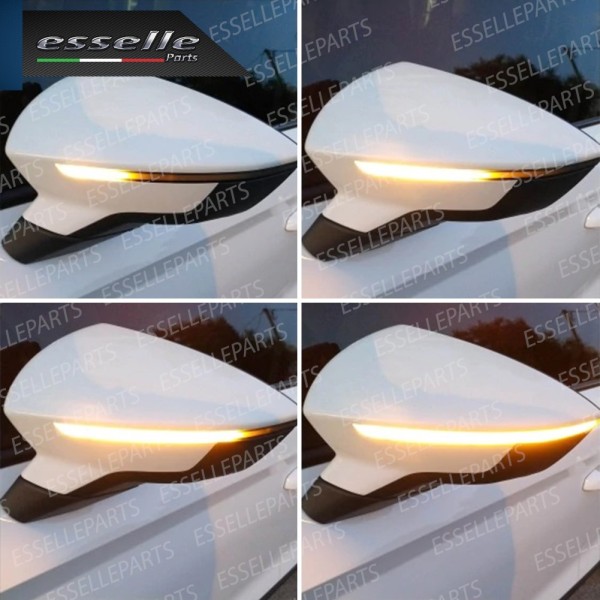Coppia Frecce LED Dinamiche Laterali Per Specchietti Seat Leon Iii 5F