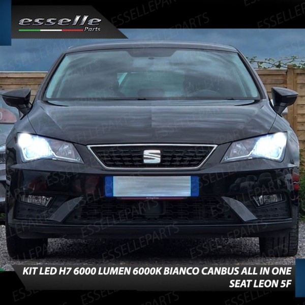 Conversione Fari Full LED 6000K bianco ghiaccio Seat Leon 3 5F Restyling