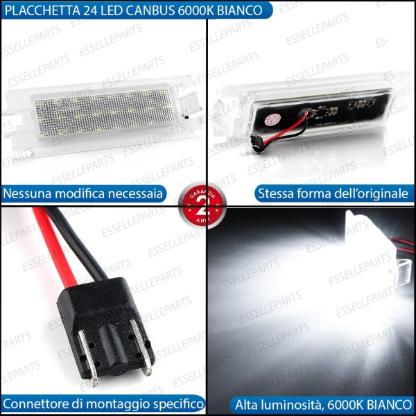 Placchetta A LED Completa Da 18 LED Luci Targa Nissan Micra 4