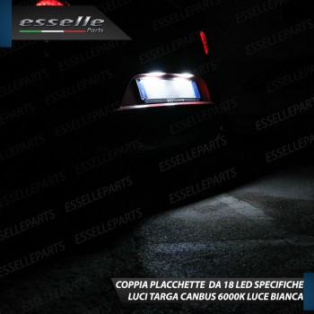 Coppia Placchette Targa LED Complete Da 18 LED Canbus 6000K Bianco Opel Mokka Coppia Placchette Targa LED Complete Da 18 LED Canbus 6000K Bianco Opel Mokka