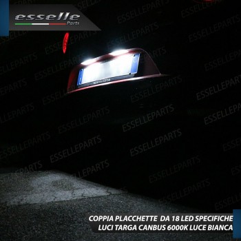 Coppia Placchette Targa LED Complete Da 18 LED Canbus 6000K Bianco Opel Mokka Coppia Placchette Targa LED Complete Da 18 LED Canbus 6000K Bianco Opel Mokka