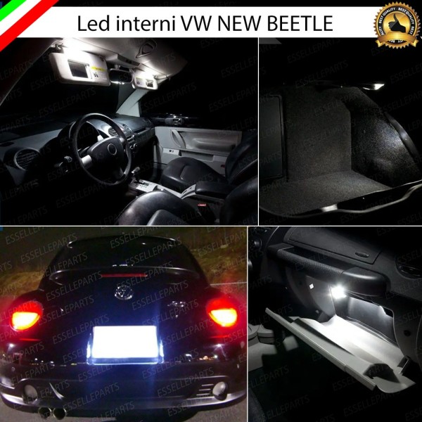 Led interni Completo + Targa VW New Beetle MK1 fino al 06/2005