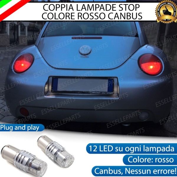 Coppia Lampade LED Bay15D Stop / Posizione Posteriori Per Volkswagen New Beetle 1