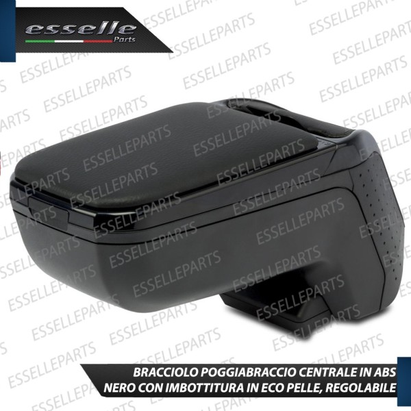 Bracciolo Portaoggetti In Eco Pelle Regolabile Specifico Per Skoda Octavia 3 5E