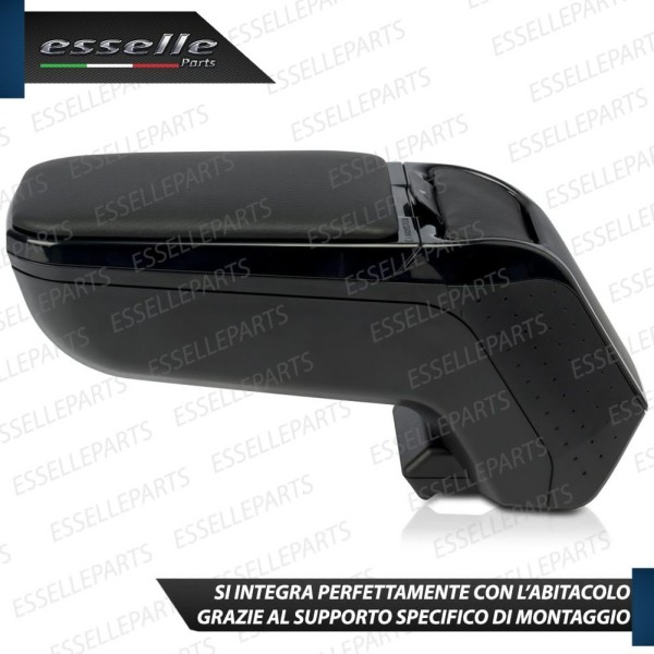 Bracciolo Portaoggetti In Eco Pelle Regolabile Specifico Per Skoda Octavia 3 5E