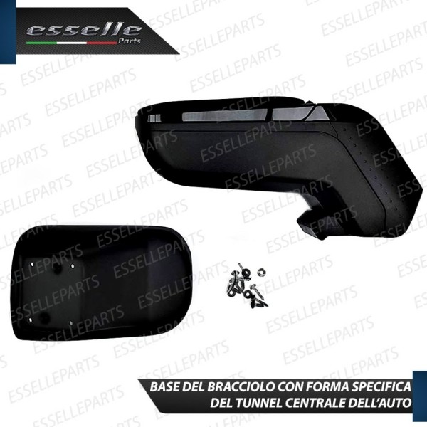 Bracciolo Portaoggetti In Eco Pelle Regolabile Specifico Per Skoda Octavia 3 5E