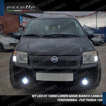 Kit Full LED Fendinebbia H1 10000 Lumen 6000K bianco Fiat Panda 169