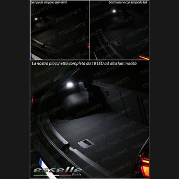 Placchetta Completa Da 18 LED Vano Bagagli Fiat Panda mk2 169