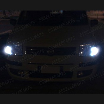 Coppia luci di posizione T10 W5W 5 LED canbus 6000K Bianco Fiat Panda MK2 169