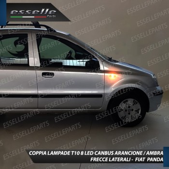 Coppia Lampade T10 8 LED Frecce Laterali Per Fiat Panda 169 Canbus Arancioni