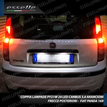 Coppia Frecce Posteriori Py21W 24 LED Canbus 3.0 Per Fiat Panda Ii