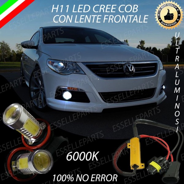 Luci Fendinebbia H11 LED 900 Lumen 6000K bianco VW Passat Cc