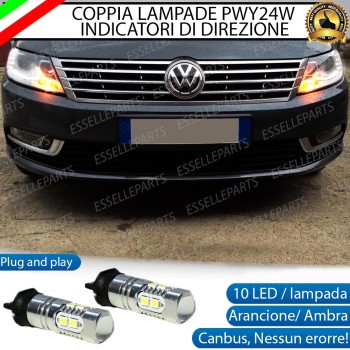 Coppia Frecce Anteriori Pwy24W 10 LED Canbus Vw Passat Cc