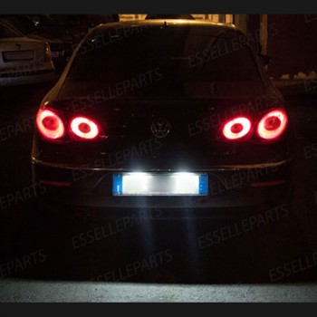 Coppia lampade siluro 6 LED Luci Targa Canbus 6000K VW Passat CC Pre-Restyling