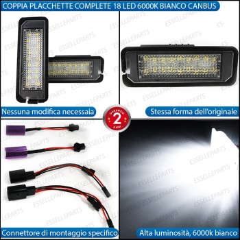 Placchette Complete Da 18 LED Luci Targa Specifiche Per Volkswagen Passat Cc