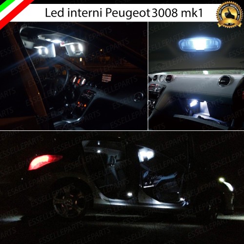 Kit LED Interni Completo 6000K Luce Bianca Canbus Per Peugeot 3008