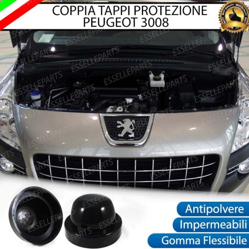 Coppia Tappi Coprifaro Maggiorati Posteriori Abbaglianti Peugeot 3008