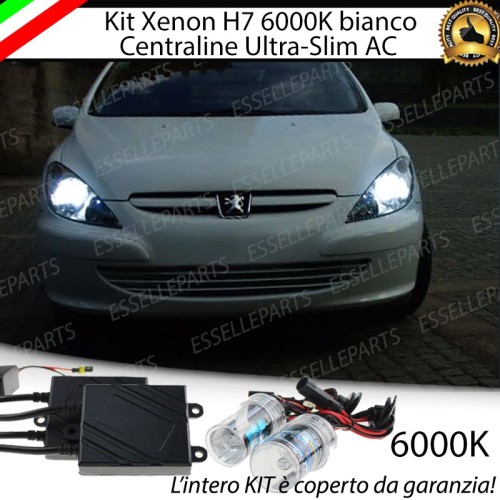 Kit Xenon H7 Anabbaglianti AC 6000K bianco ghiaccio Peugeot 307 Pre-Restyling