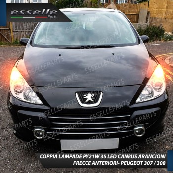 Coppia Frecce Anteriori Py21W 35 LED Canbus Peugeot 307