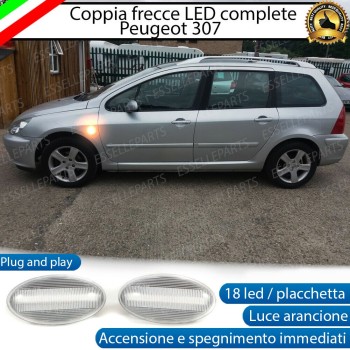 Placchette Laterali A 18 LED Per Frecce Specifiche Per Peugeot 307