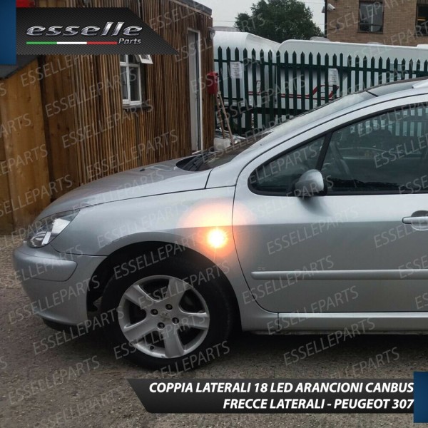 Placchette Laterali A 18 LED Per Frecce Specifiche Per Peugeot 307
