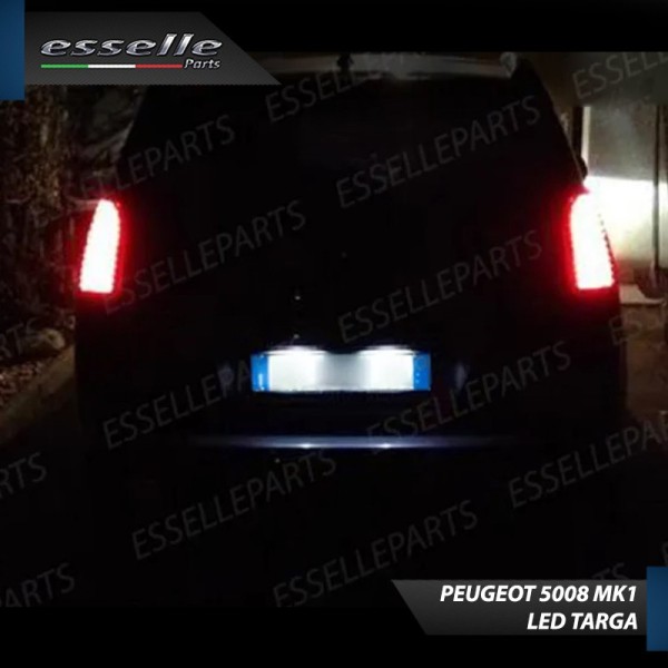 Kit LED interni + Luci targa LED 6000K Luce Bianca Canbus Per Peugeot 5008